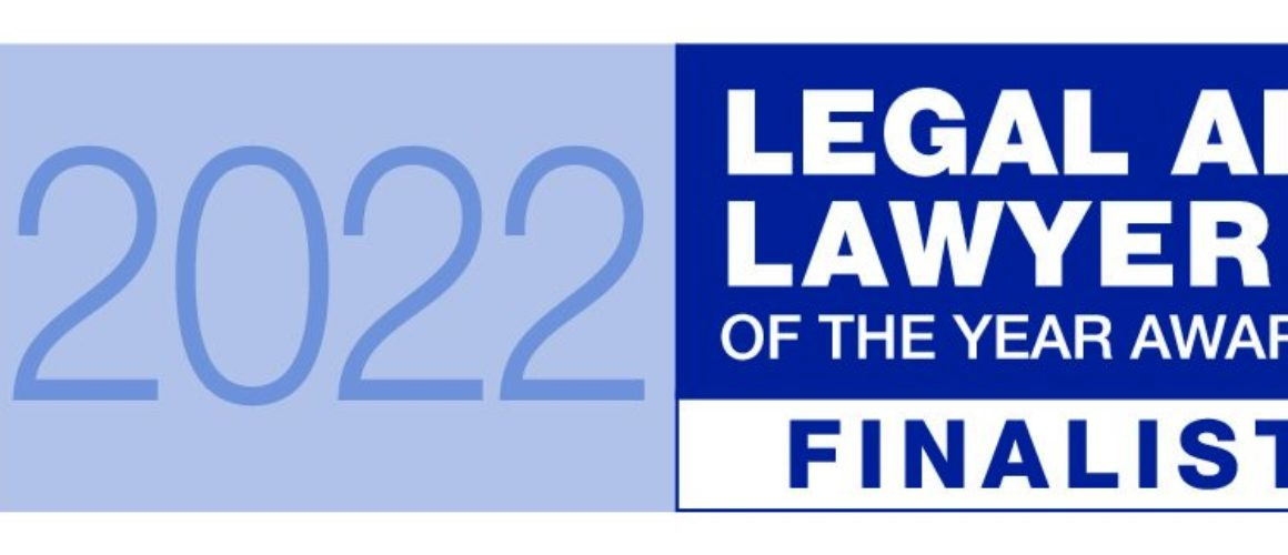 2022 Legal Aid Lawyer of the year awards finalist